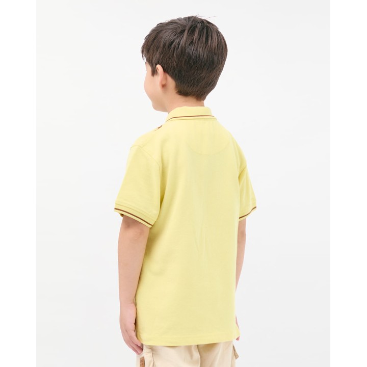 Polo Cuello Camisa Niño Gino Amarillo Arona
