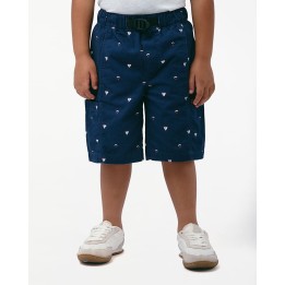 Bermuda Niño Piero Print Azul Atlántico