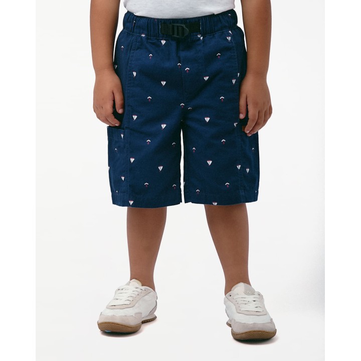 Bermuda Niño Piero Print Azul Atlántico