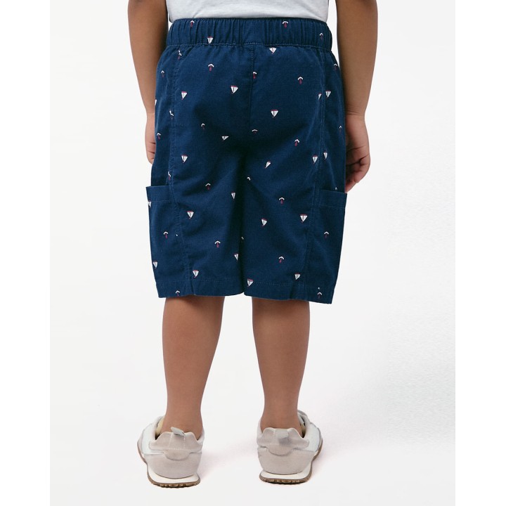Bermuda Niño Piero Print Azul Atlántico