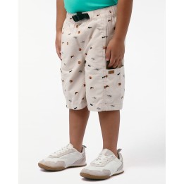 Bermuda Niño Piero Print Beige Botanico