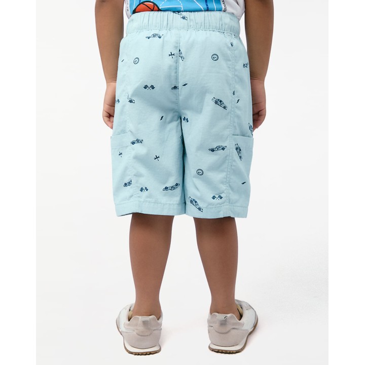 Bermuda Niño Piero Print Celeste Royal