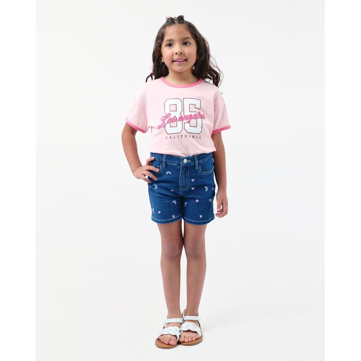 Short Denim Niña Indira Blue Wash