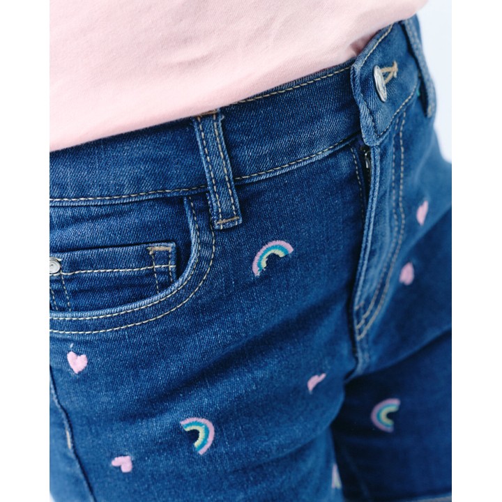 Short Denim Niña Indira Blue Wash