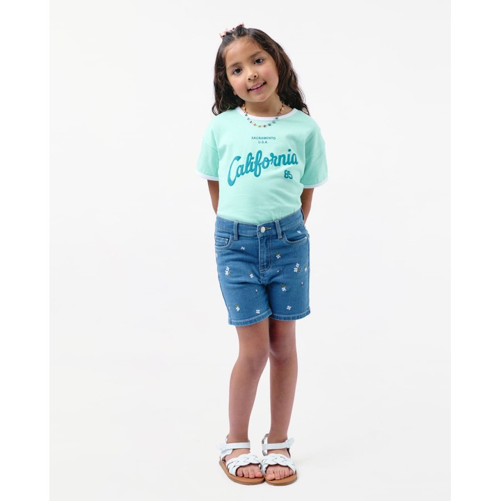 Short Denim Niña Indira Medium Wash