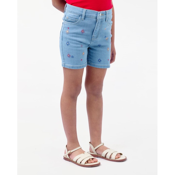 Short Denim Niña Indira Light Wash