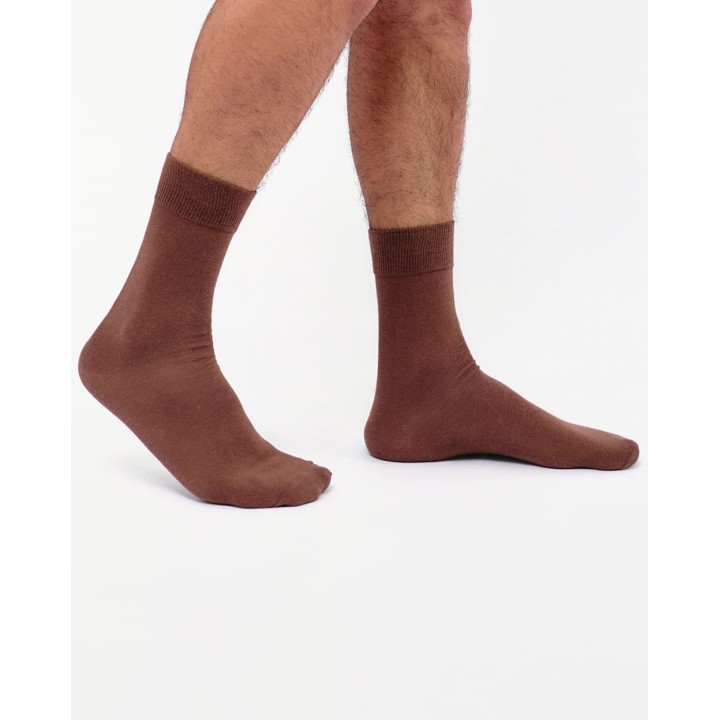 Calcetines Pack x 2 Hombre Formal Marrón