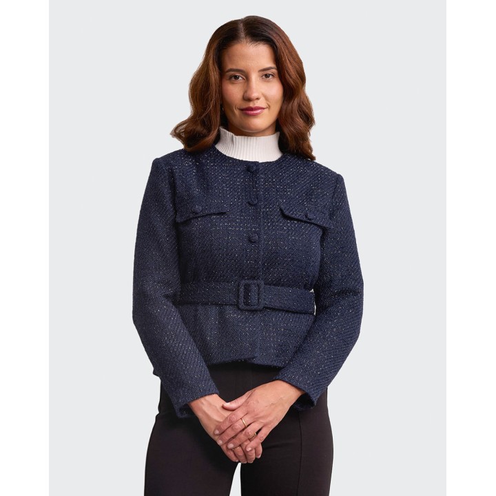 Blazer Mujer Tina Azul Mora