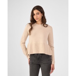 Chompa Mujer Samiya Beige Crema