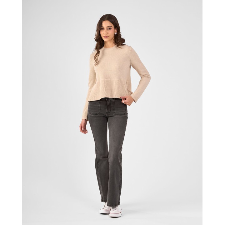 Chompa Mujer Samiya Beige Crema