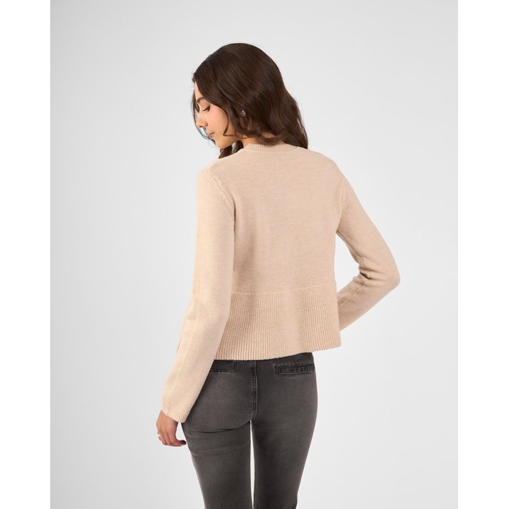 Chompa Mujer Samiya Beige Crema
