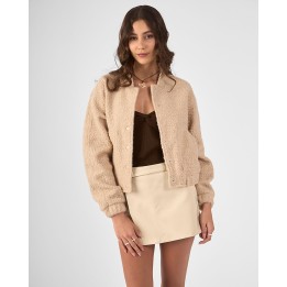 Casaca Mujer Nihal Beige Crema