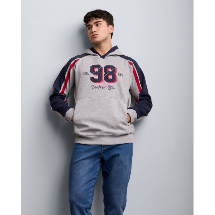 Polera Hombre Battle Gris Melange