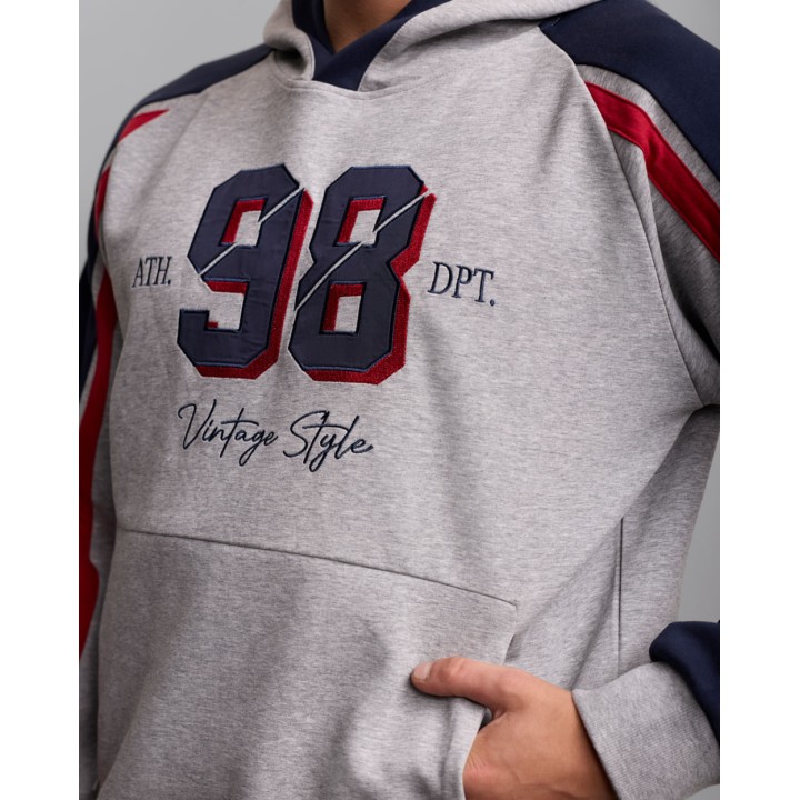 Polera Hombre Battle Gris Melange