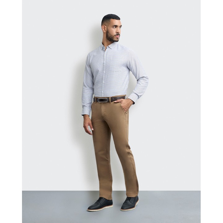 Camisa Hombre Piedro Gris Cemento