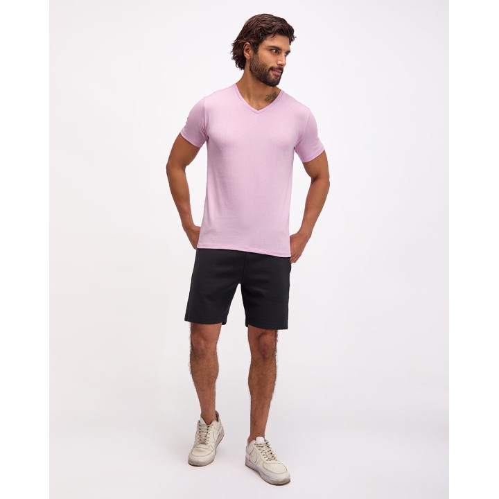 Polo Hombre César Core Lila Refinado