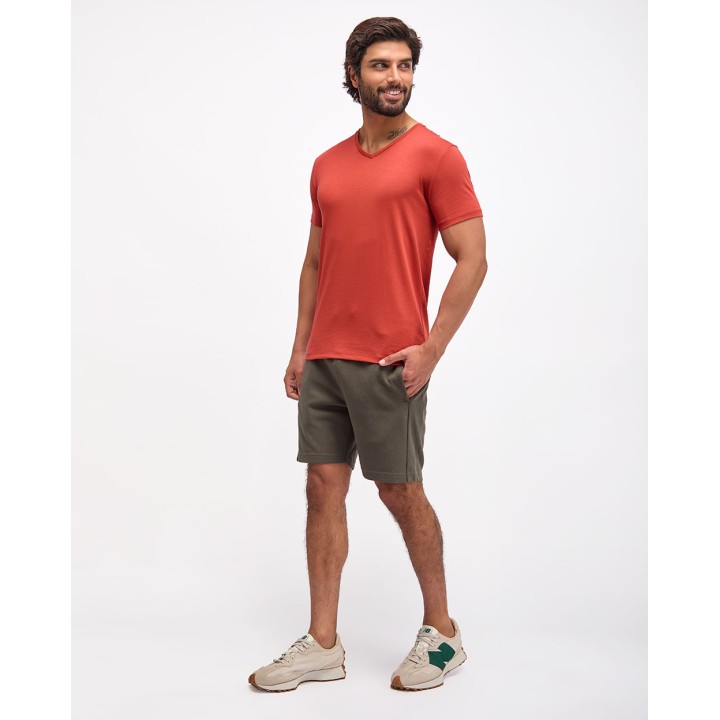 Polo Hombre César Core Rojo Ladrillo