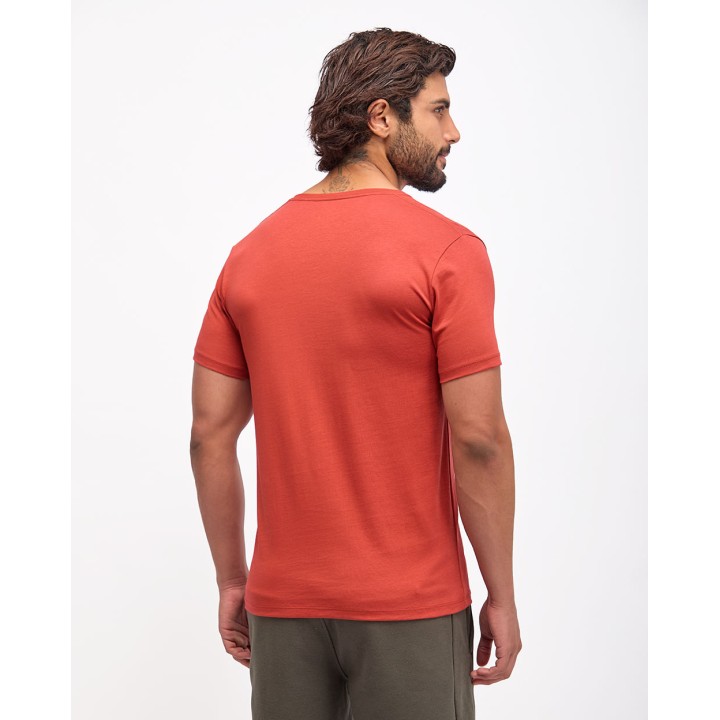 Polo Hombre César Core Rojo Ladrillo