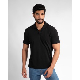 Polo Cuello Camisa Hombre Renato Negro