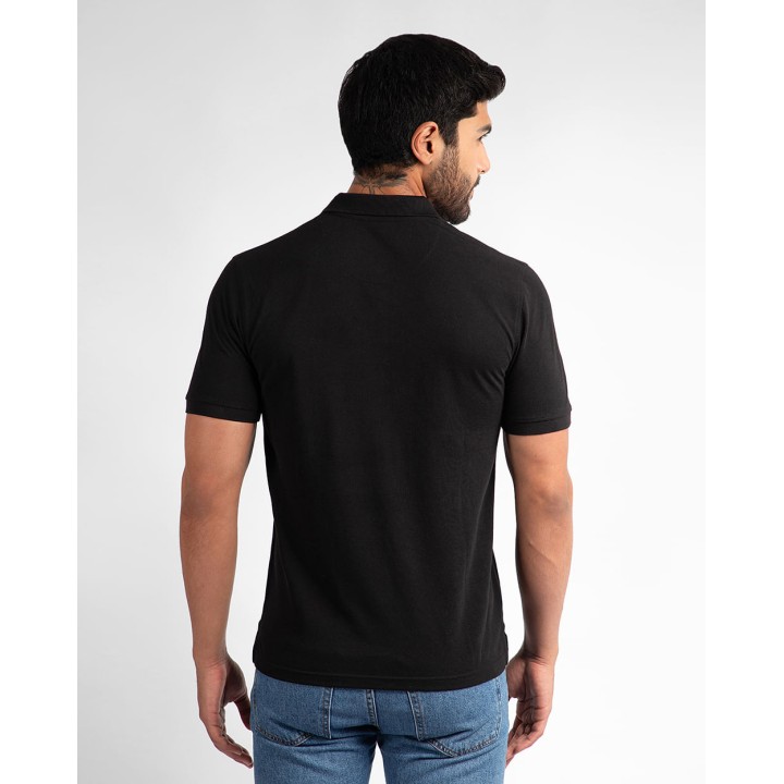 Polo Cuello Camisa Hombre Renato Negro