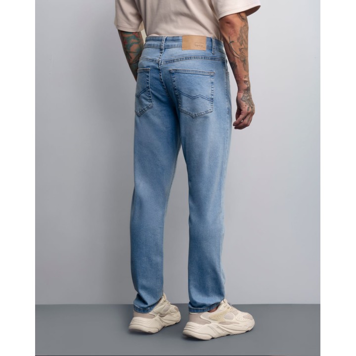 Jean Hombre Bruno Azul Medio