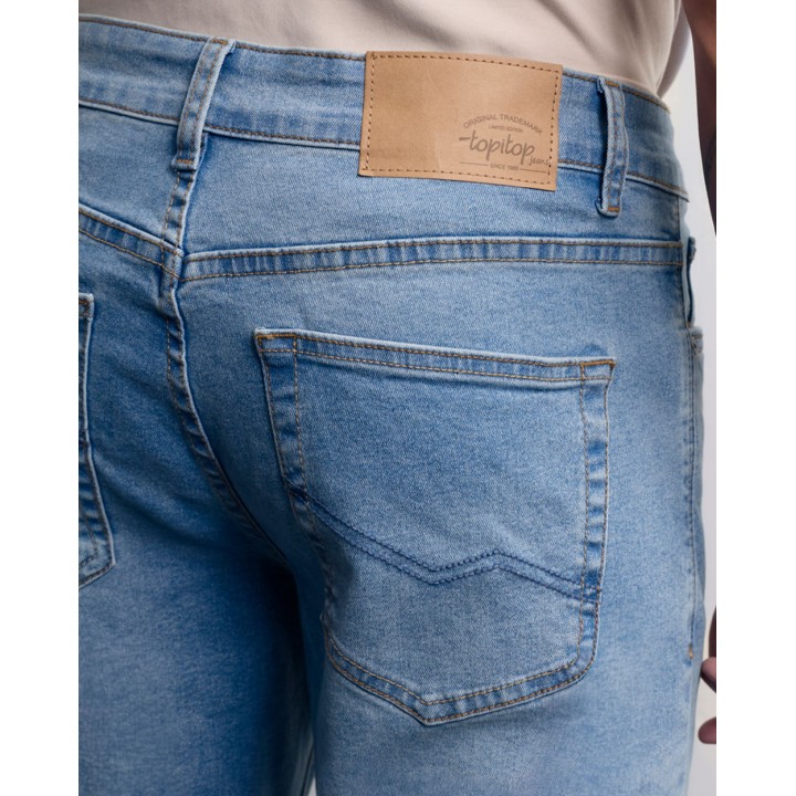 Jean Hombre Bruno Azul Medio