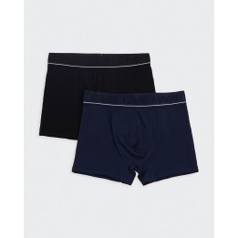 Pack x 2 Boxer Hombre Rocco Negro/Azul