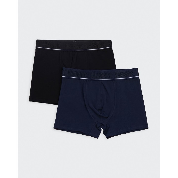 Pack x 2 Boxer Hombre Rocco Negro/Azul