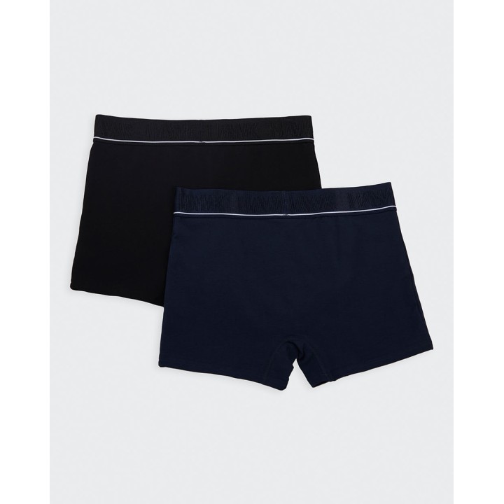 Pack x 2 Boxer Hombre Rocco Negro/Azul