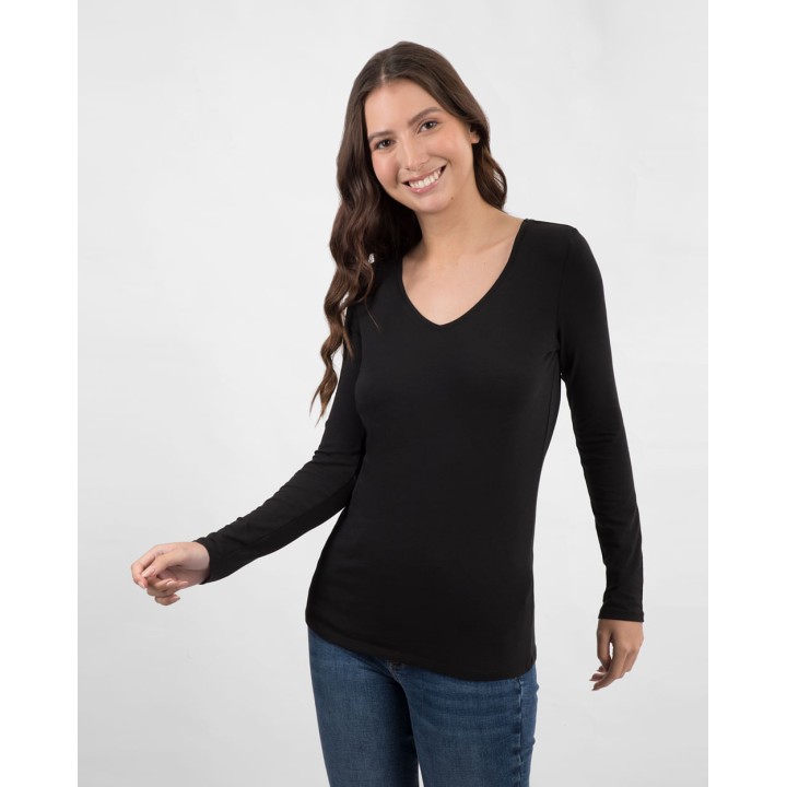 Polo Mujer Mariluna Core Negro