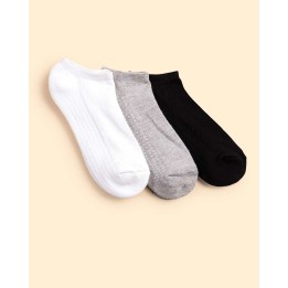 Calcetines Pack x 3 Mujer Mitzy Blanco/Gris/Negro