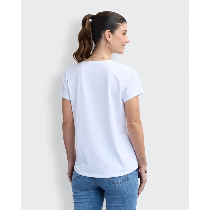 Polo Mujer Niza  Blanco Optico