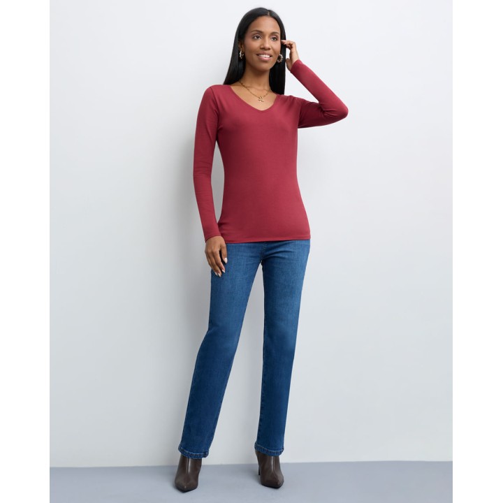 Polo Mujer Mariluna Core Rojo Garnet