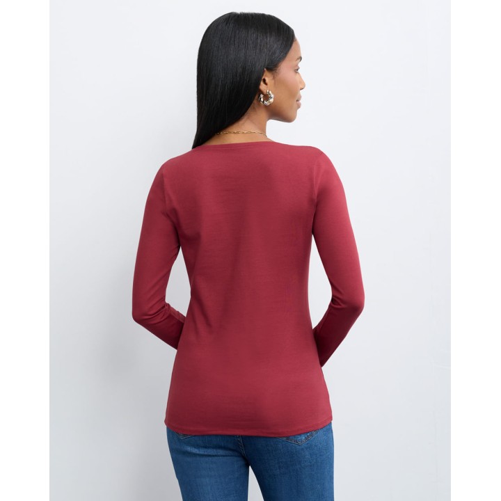 Polo Mujer Mariluna Core Rojo Garnet