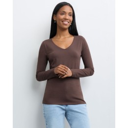 Polo Mujer Mariluna Core Marrón