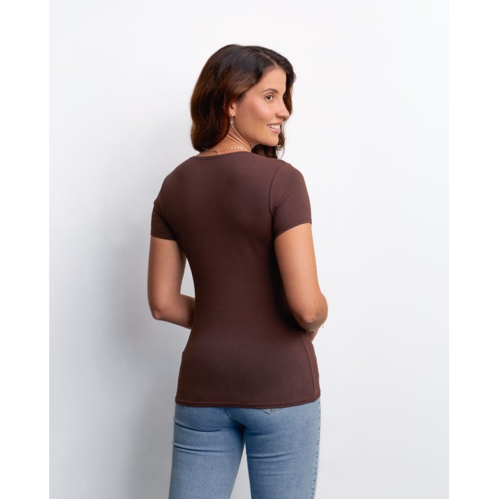 Polo Mujer Devora Core Marron Java
