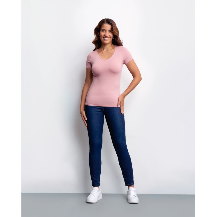 Polo Mujer Dora Core Rosa Bush