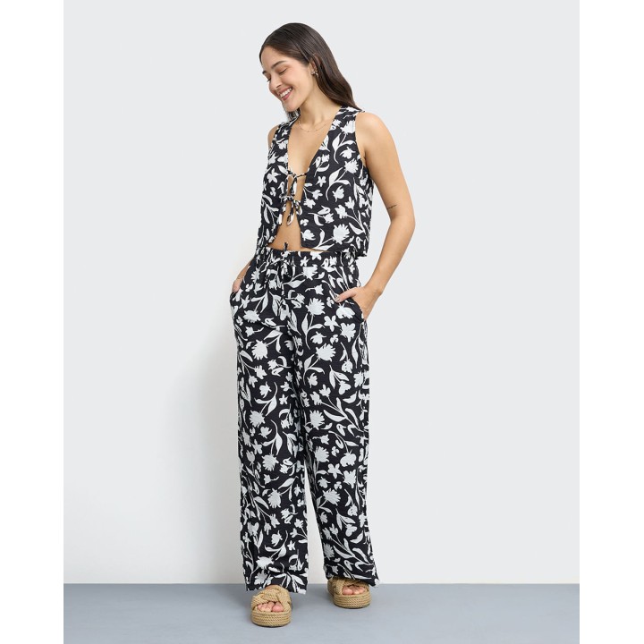 Pantalón Mujer Mela Pan Negro
