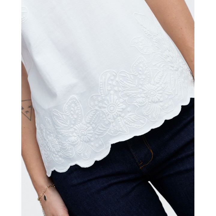 Polo Mujer Yasmin Blanco Optico