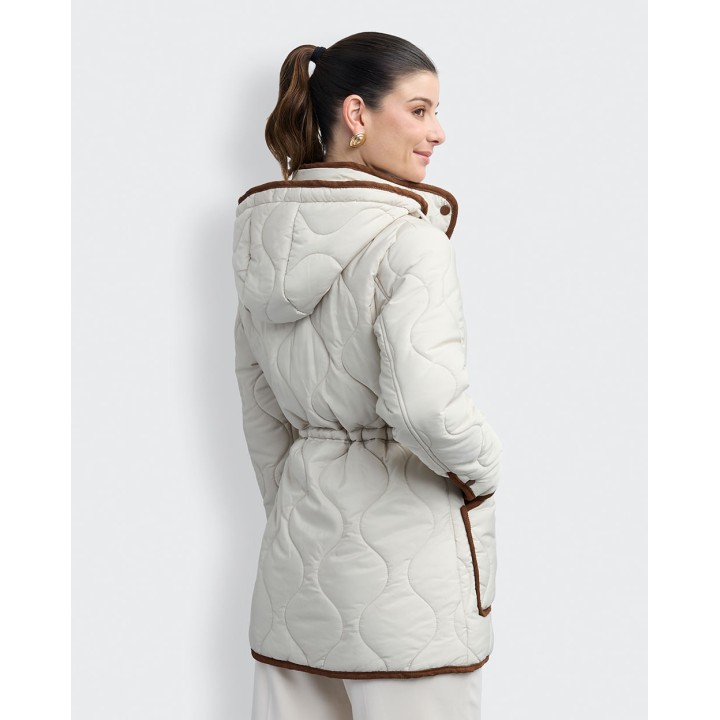 Casaca Mujer Akila Crema Pastel