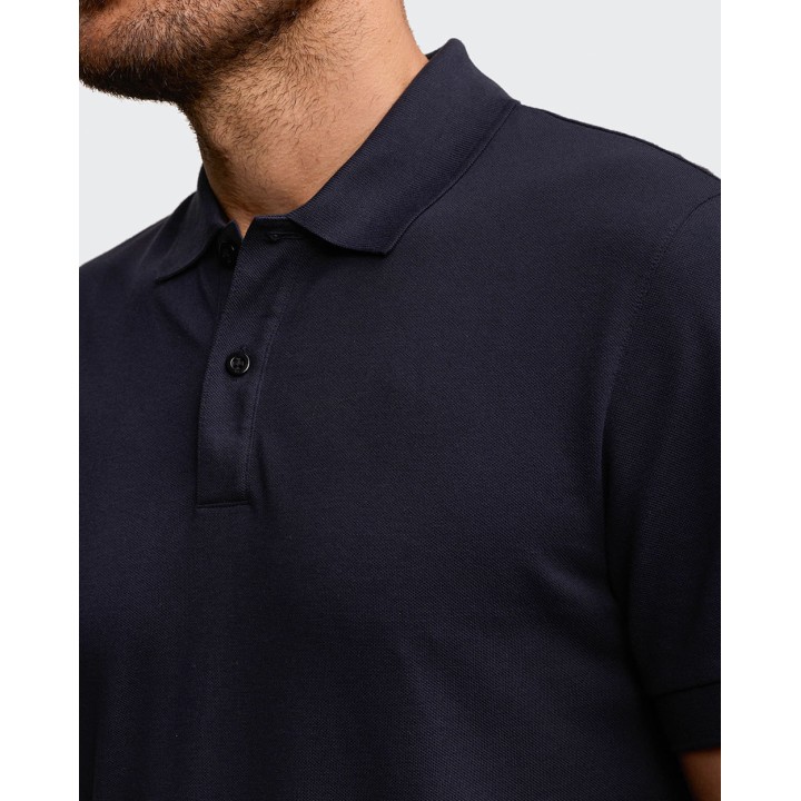 Polo Cuello Camisa Hombre Anthony Azul Oxford