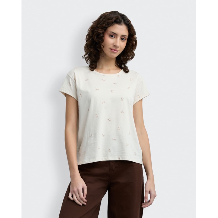 Polo Mujer Main Crema Pastel
