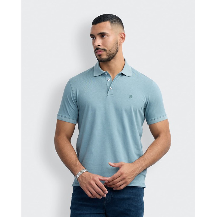 Polo Cuello Camisa Hombre Samuel Turquesa Slate