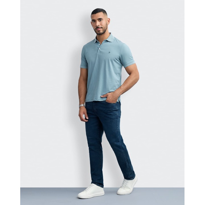 Polo Cuello Camisa Hombre Samuel Turquesa Slate