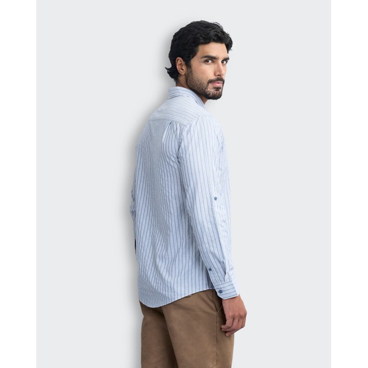 Camisa Hombre Sebastian Celeste Lavanda