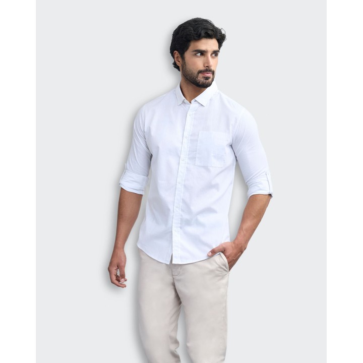 Camisa Hombre Leonardo Blanco Optico