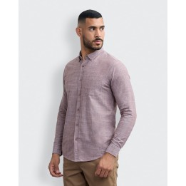 Camisa Hombre Paolo Vino Oscuro
