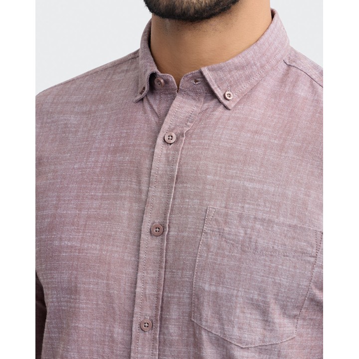 Camisa Hombre Paolo Vino Oscuro