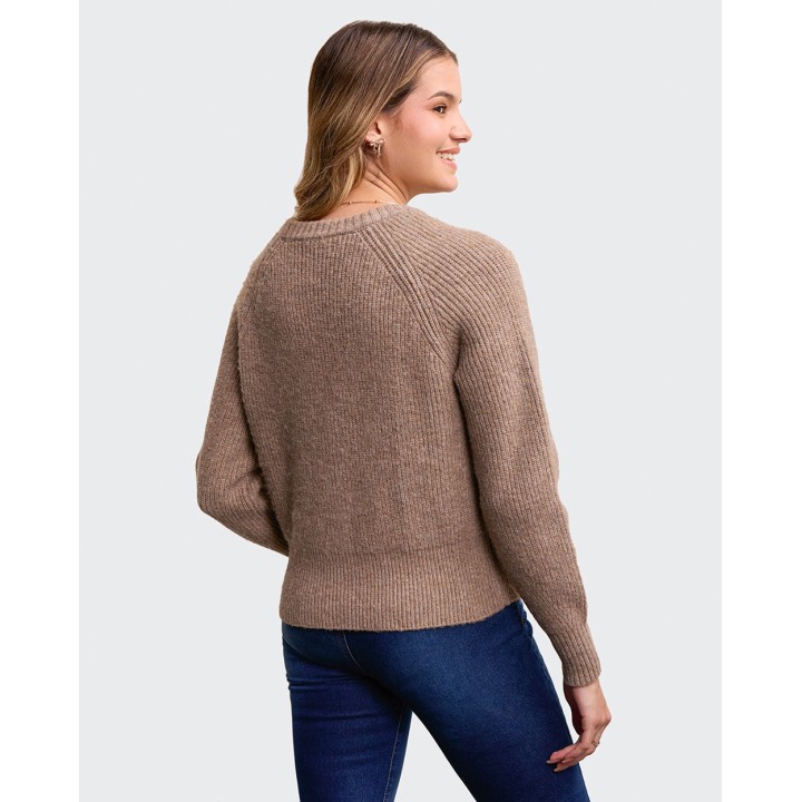 Chompa Mujer Ayra Marron Roble