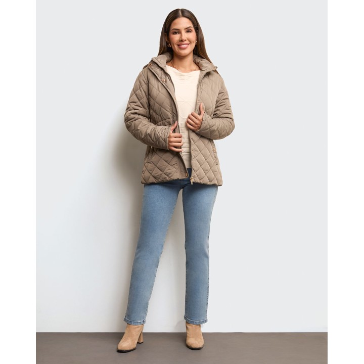 Casaca Mujer Croacia Verde Militar